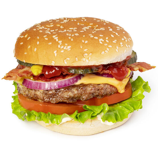 Burger mit Speck